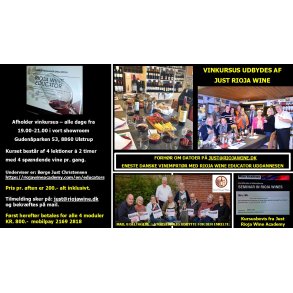 Vin kursus - eneste danske vinimportr med Rioja Wine Educator uddannelsen