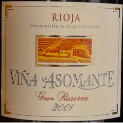 Luis Maron Diz Gran Reserva 2001 bedste rgang dette rtusinde  VINKUP 225.- fl. v/6 fl. +20 r gl.